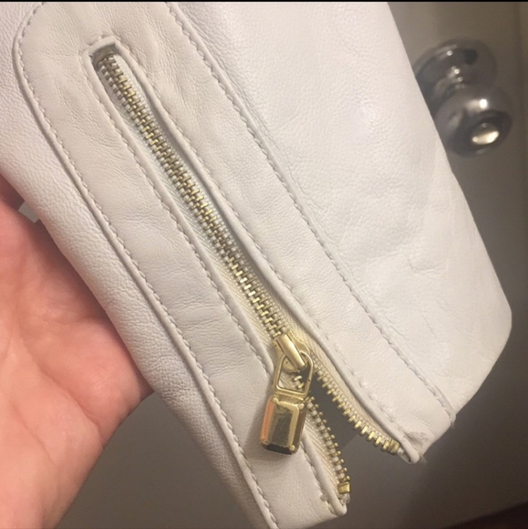 Laundry Shelly S White Leather Jacket - Picture 5 of 7